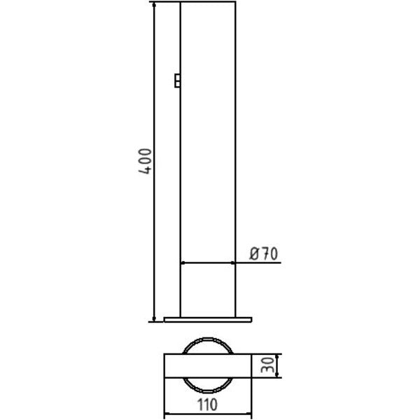 Bodenhülse für Ø 60 / Ø 76 mm Pfosten
