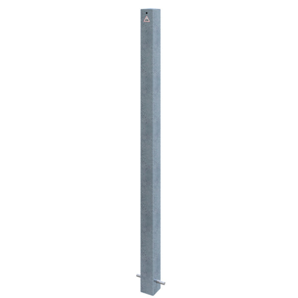 Absperrpfosten 70 x 70 mm ortsfest zum Einbetonieren