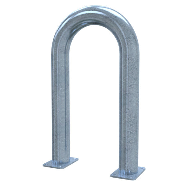 Universalbügel aus Stahlrohr Ø 76 x 2,6 mm für Dübelbefestigung