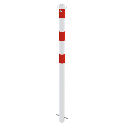Absperrpfosten Stahlrohr Ø 60 x 2,5 mm ortsfest zum Einbetonieren