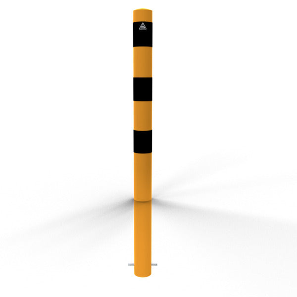 Absperrpfosten Stahlrohr Ø 89 x 2,9 mm gelb / schwarz