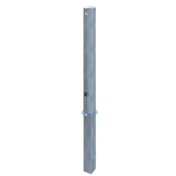 Absperrpfosten Stahlrohr Ø 108 x 2,9 mm herausnehmbar mit Dreikantverschluss