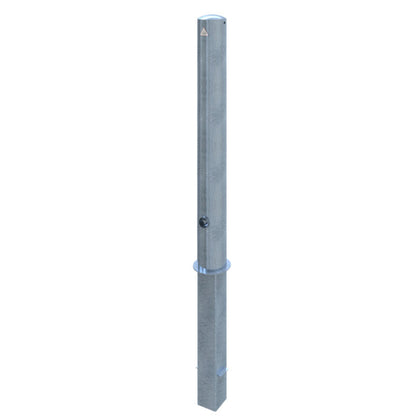 Absperrpfosten Stahlrohr Ø 108 x 2,9 mm herausnehmbar mit Dreikantverschluss