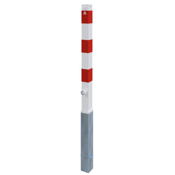 Absperrpfosten 70 x 70 mm herausnehmbar mit Dreikantverschluss