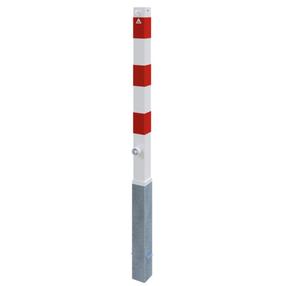 Absperrpfosten 70 x 70 mm herausnehmbar mit Dreikantverschluss