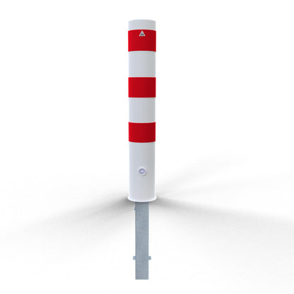 Absperrpoller Stahlrohr Ø 152 x 3,2 mm herausnehmbar mit Dreikantverschluss oder Profilzylinderschloss