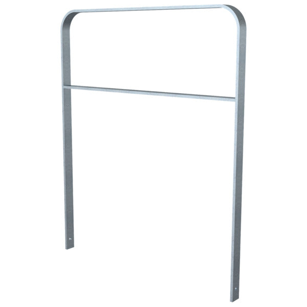 Anlehnbügel aus Flachstahl 50 x 12 mm in gebogener Ausführung