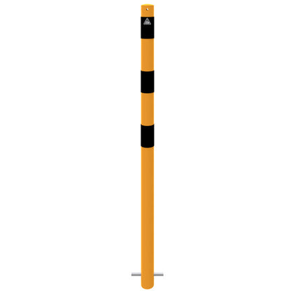 Absperrpfosten Stahlrohr Ø 60 x 2,5 mm gelb / schwarz