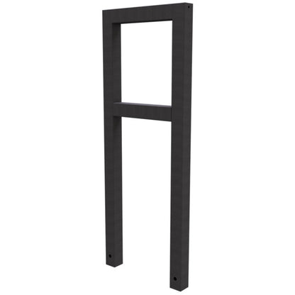 Anlehnbügel aus Stahlrohr Rechteckrohr 60 x 60 mm
