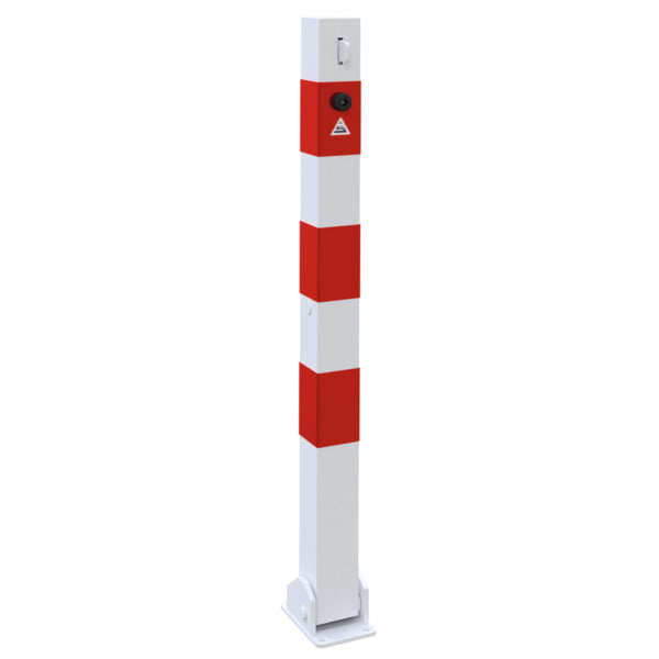 Absperrpfosten 70 x 70 mm umlegbar für Vorhangschloss