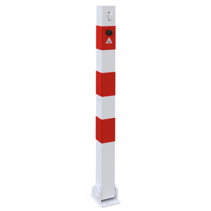 Absperrpfosten 70 x 70 mm umlegbar für Vorhangschloss