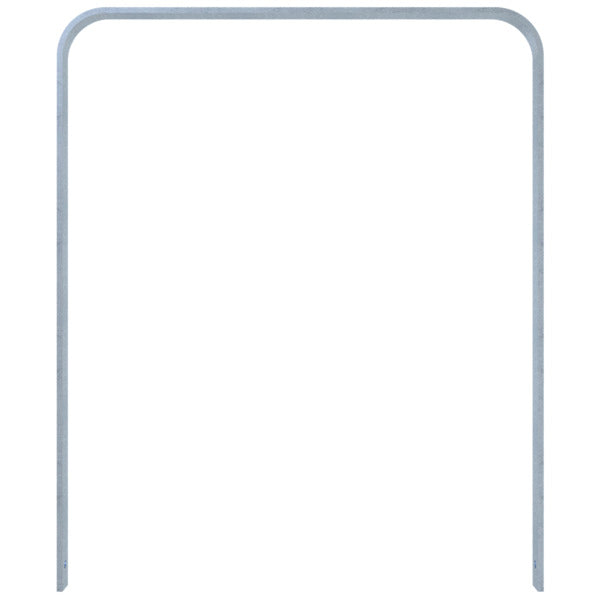 Anlehnbügel aus Flachstahl 50 x 12 mm in gebogener Ausführung
