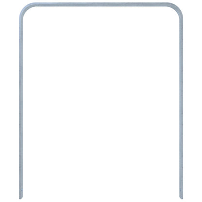 Anlehnbügel aus Flachstahl 50 x 12 mm in gebogener Ausführung