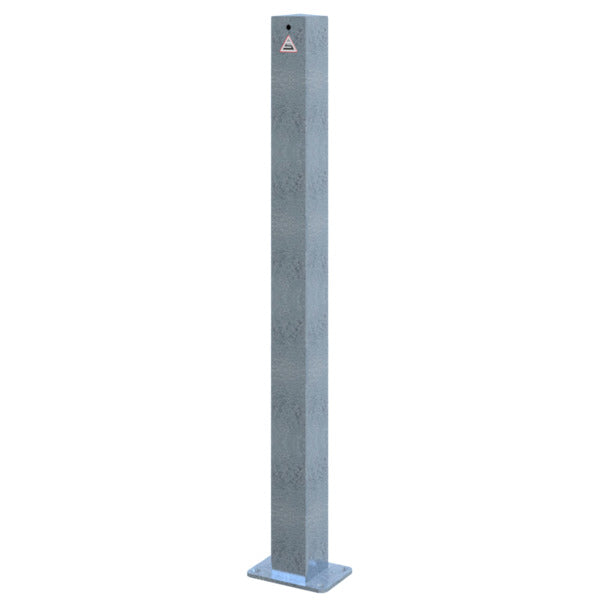 Absperrpfosten 70 x 70 mm ortsfest für Dübelbefestigung