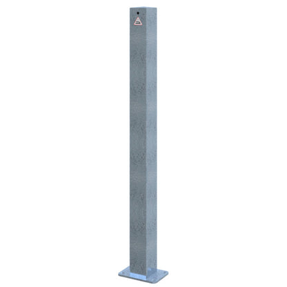 Absperrpfosten 70 x 70 mm ortsfest für Dübelbefestigung