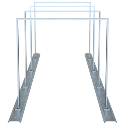 Fahrradanlehnbügel Reihenanlage Stahlrohr 50 x 12 mm