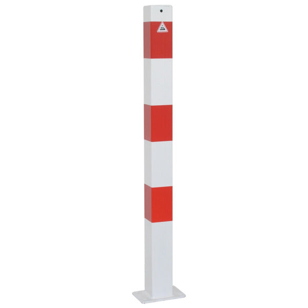 Absperrpfosten 70 x 70 mm ortsfest für Dübelbefestigung
