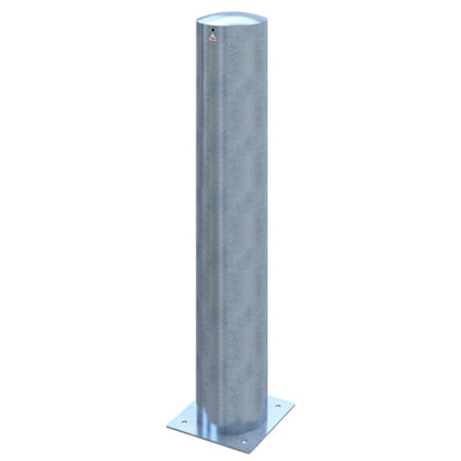 Absperrpoller Stahlrohr Ø 273 x 5 mm ortsfest für Dübelbefestigung