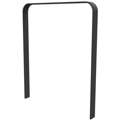 Anlehnbügel aus Flachstahl 80 x 12 mm in gebogener Ausführung