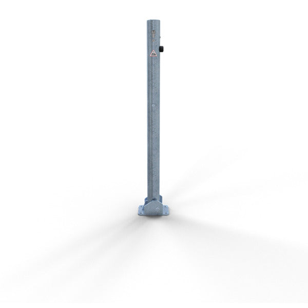 Absperrpfosten Stahlrohr Ø 60 x 2,5 mm umlegbar mit Profilzylinderschloss