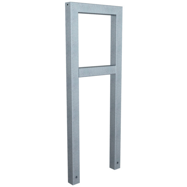 Anlehnbügel aus Stahlrohr Rechteckrohr 60 x 60 mm