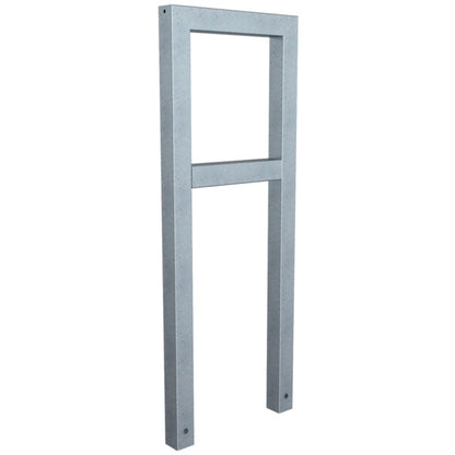 Anlehnbügel aus Stahlrohr Rechteckrohr 60 x 60 mm