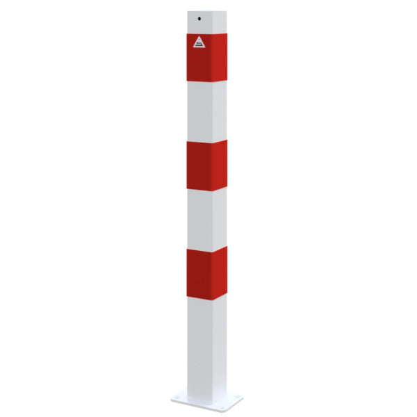 Absperrpfosten 70 x 70 mm ortsfest für Dübelbefestigung