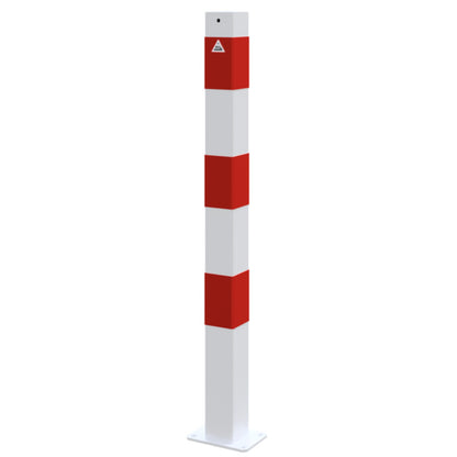 Absperrpfosten 70 x 70 mm ortsfest für Dübelbefestigung