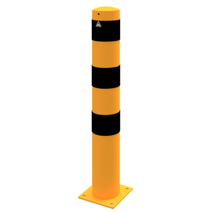 Absperrpoller Stahlrohr Ø 152 x 3,2 mm gelb / schwarz