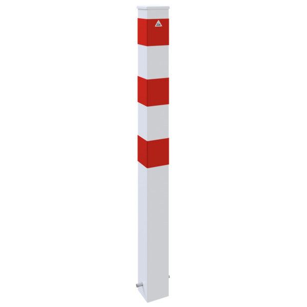 Absperrpfosten Stahlrohr 100 x 100 x 3 mm ortsfest zum Einbetonieren