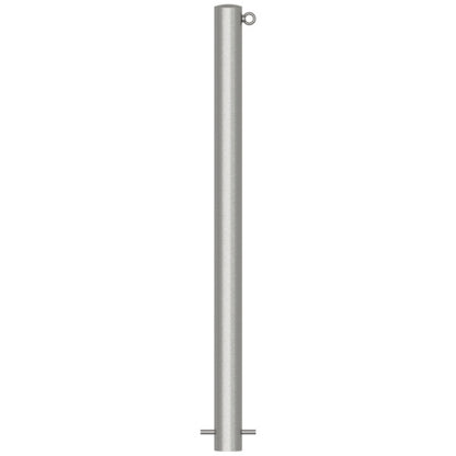 Edelstahlpfosten Ø 76 mm ohne Ziernut