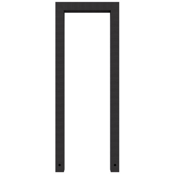 Anlehnbügel aus Stahlrohr Rechteckrohr 60 x 60 mm