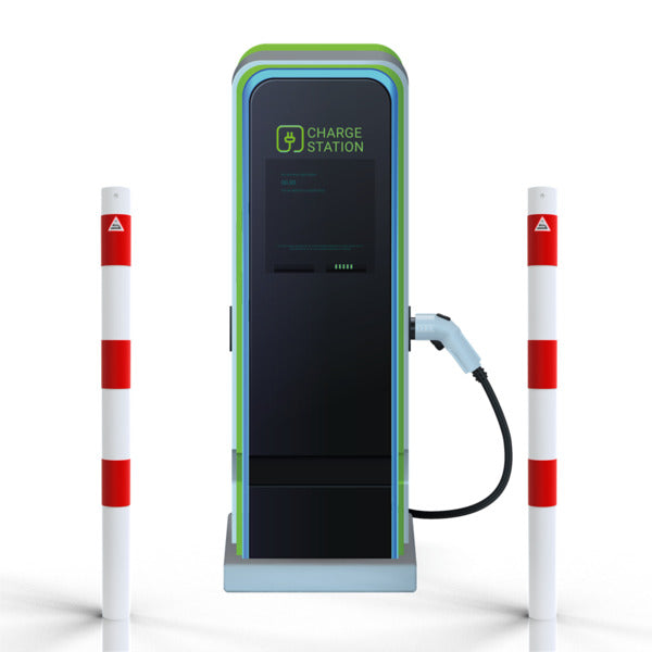 Absperrpfosten als E-Ladesäulenschutz