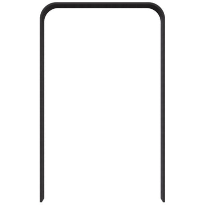 Anlehnbügel aus Flachstahl 80 x 12 mm in gebogener Ausführung