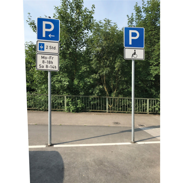 Bodenhülse mit zwei Verschraubungen für Ø 48, Ø 60, Ø 76 mm Rohrpfosten