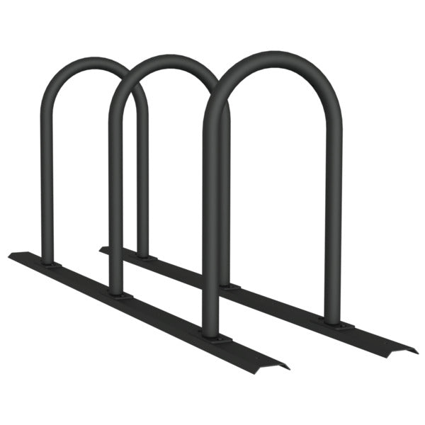 Fahrradanlehnbügel Reihenanlage Stahlrohr Ø 48 mm