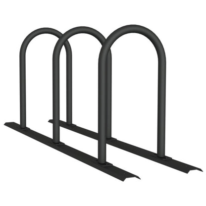 Fahrradanlehnbügel Reihenanlage Stahlrohr Ø 48 mm
