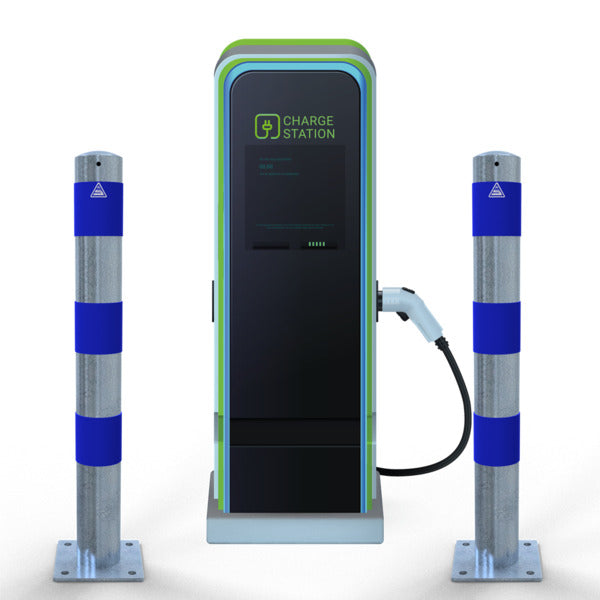Absperrpoller als E-Ladesäulenschutz