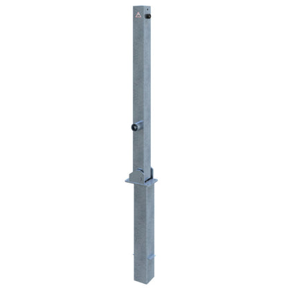 Absperrpfosten 70 x 70 mm umlegbar und herausnehmbar