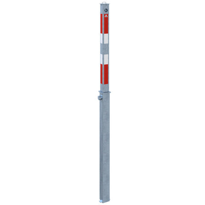 Absperrpfosten 70 x 70 mm vollversenkbar