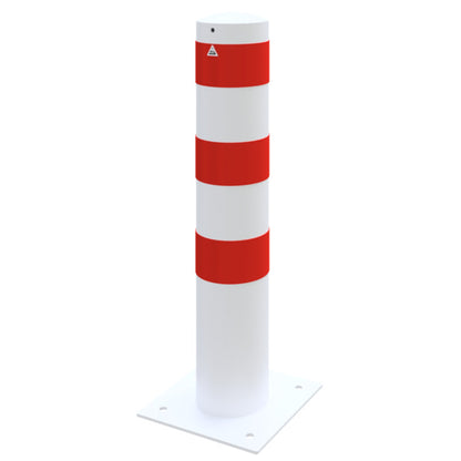Absperrpoller Stahlrohr Ø 193 x 3,6 mm ortsfest für Dübelbefestigung