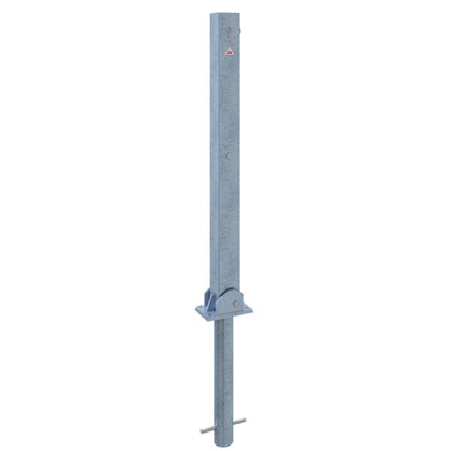 Absperrpfosten 70 x 70 mm umlegbar mit Profilzylinderschloss