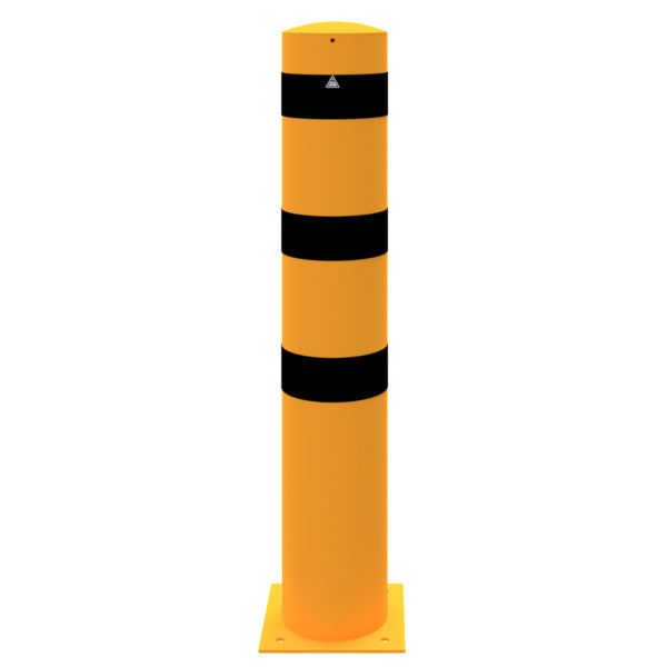 Absperrpoller Stahlrohr Ø 273 x 5 mm gelb / schwarz