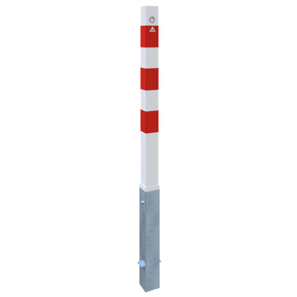 Absperrpfosten 70 x 70 mm herausnehmbar mit Dreikantverschluss