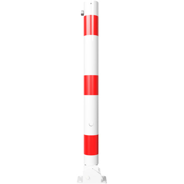 Absperrpfosten Stahlrohr Ø 76 x 2,6 mm umlegbar mit Dreikantverschluss