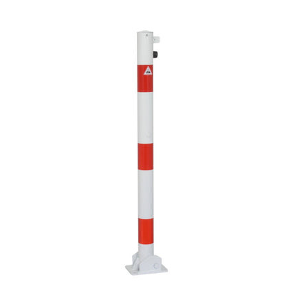 Absperrpfosten Stahlrohr Ø 60 x 2,5 mm umlegbar für Vorhangschloss