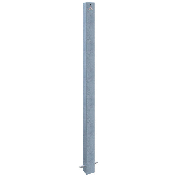 Absperrpfosten 70 x 70 mm ortsfest zum Einbetonieren
