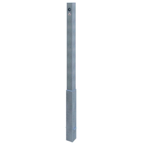 Absperrpfosten 70 x 70 mm herausnehmbar mit Dreikantverschluss