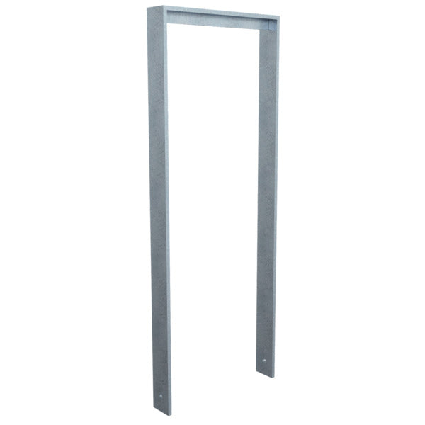 Anlehnbügel aus Flachstahl 80 x 12 mm mit Unterzug