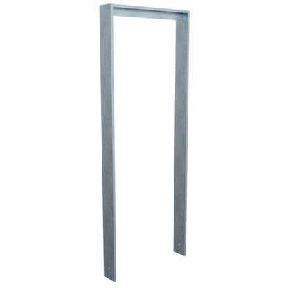 Anlehnbügel aus Flachstahl 80 x 12 mm mit Unterzug
